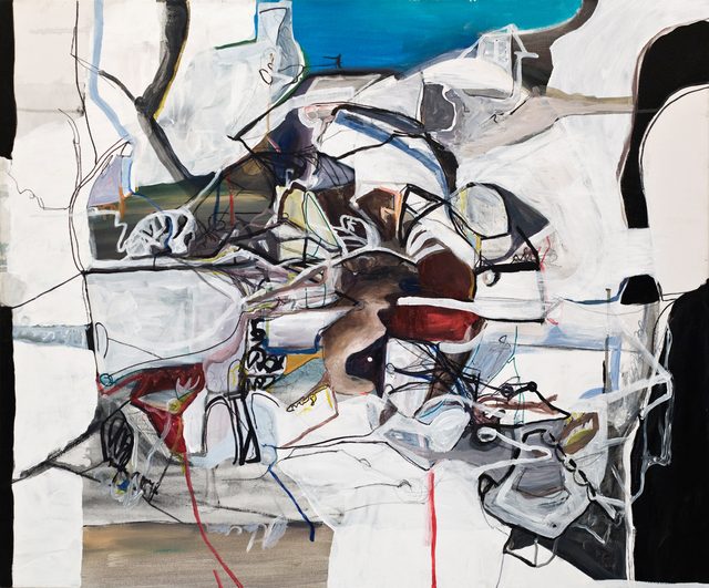 Alex Fischer, MR City Planning, 2007, 30×36″, acrylic on canvas